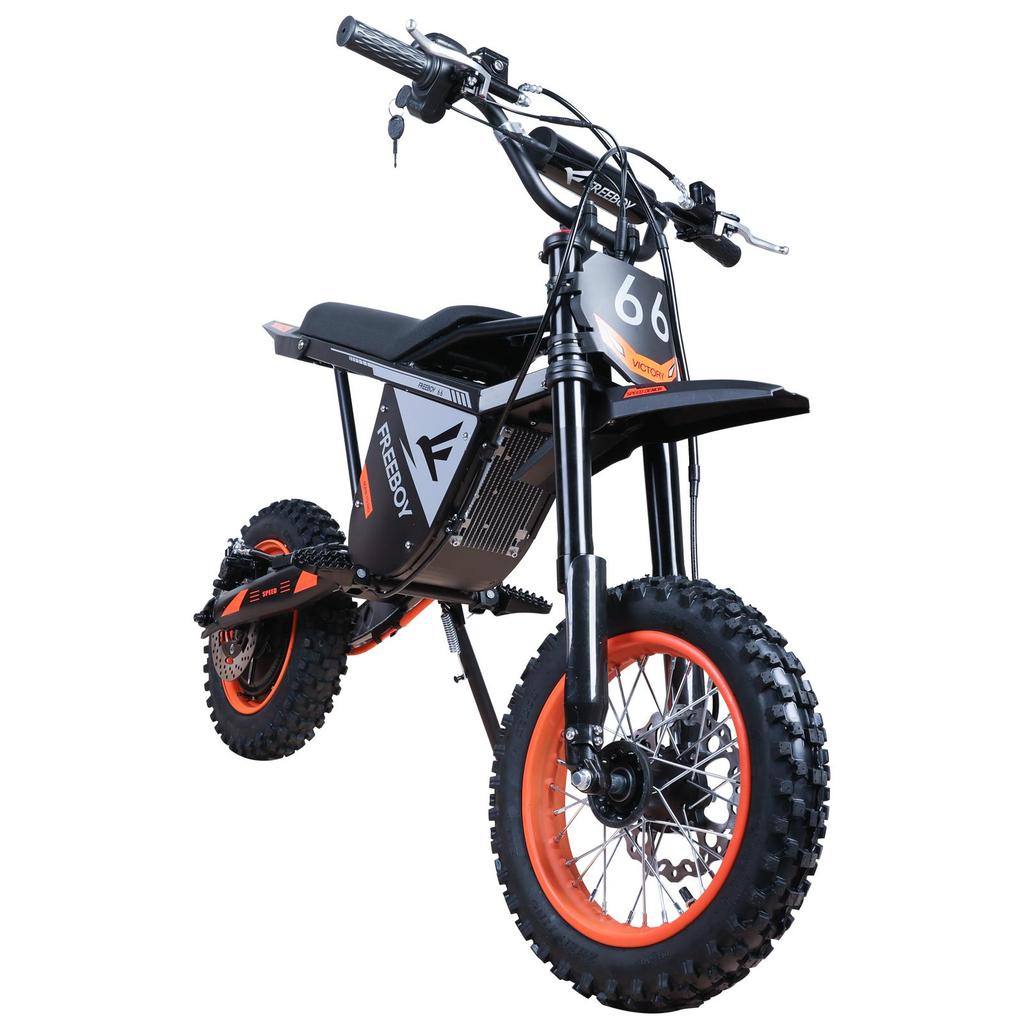 FREEBOY Y66 Electric Dirt Bike for Teens  with 48V 30Ah Battery,Dual Suspension