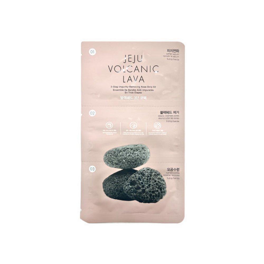 

THE FACE SHOP Чеджу вулканическая почва 3-этапная маска для носа от черных точек