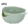 Rinsing Bowl for Grains Double Layer Vegetable Washing Basket Multifunctional Draining Fruit Food Prep Colander & Colander Strainer Kitchen