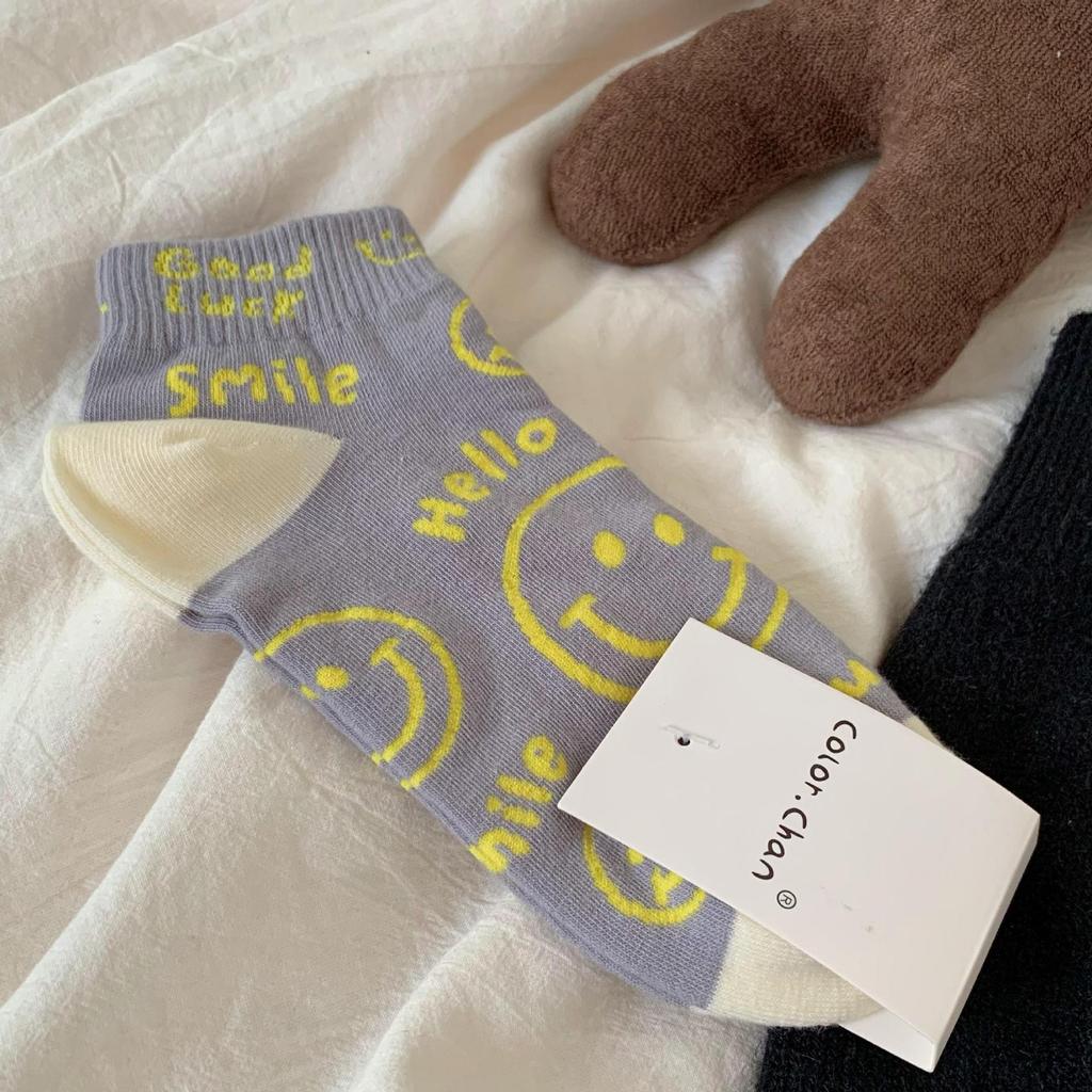 Small Leather Shoes Lace Socks Children'S Short Tube Socks Cotton Cute Sweat-Absorbing Summer Thin Trendy White Medium Tube Lo