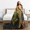 Jesus Catholic Christian Religiou Holy Virgin Mary Blanket Soft Warm Flannel Throw Blanket Plush for Bed Picnic Travel Home Sofa