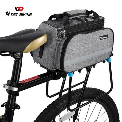 WEST BIKING Fahrradtasche mit großem Fassungsvermögen, wasserdichter Mountainbike-Sattelträger, Kofferraumtaschen, Gepäck