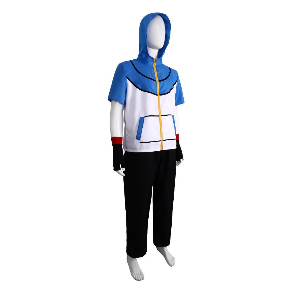 Ketchum Anime Ash Character Cosplay Polyester Outfit Halloween Gift