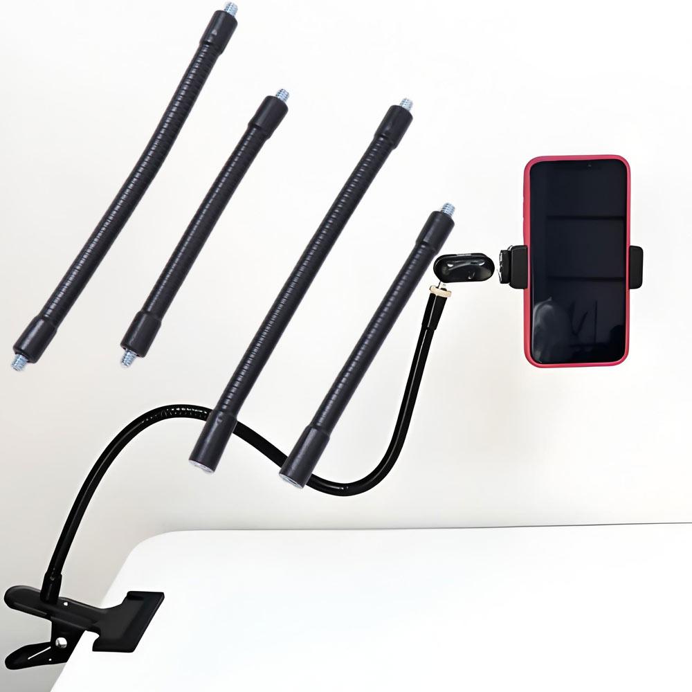Bending Phone Holder Extension Rod Extended Camera Stand Extension Tube Monopod Tripod