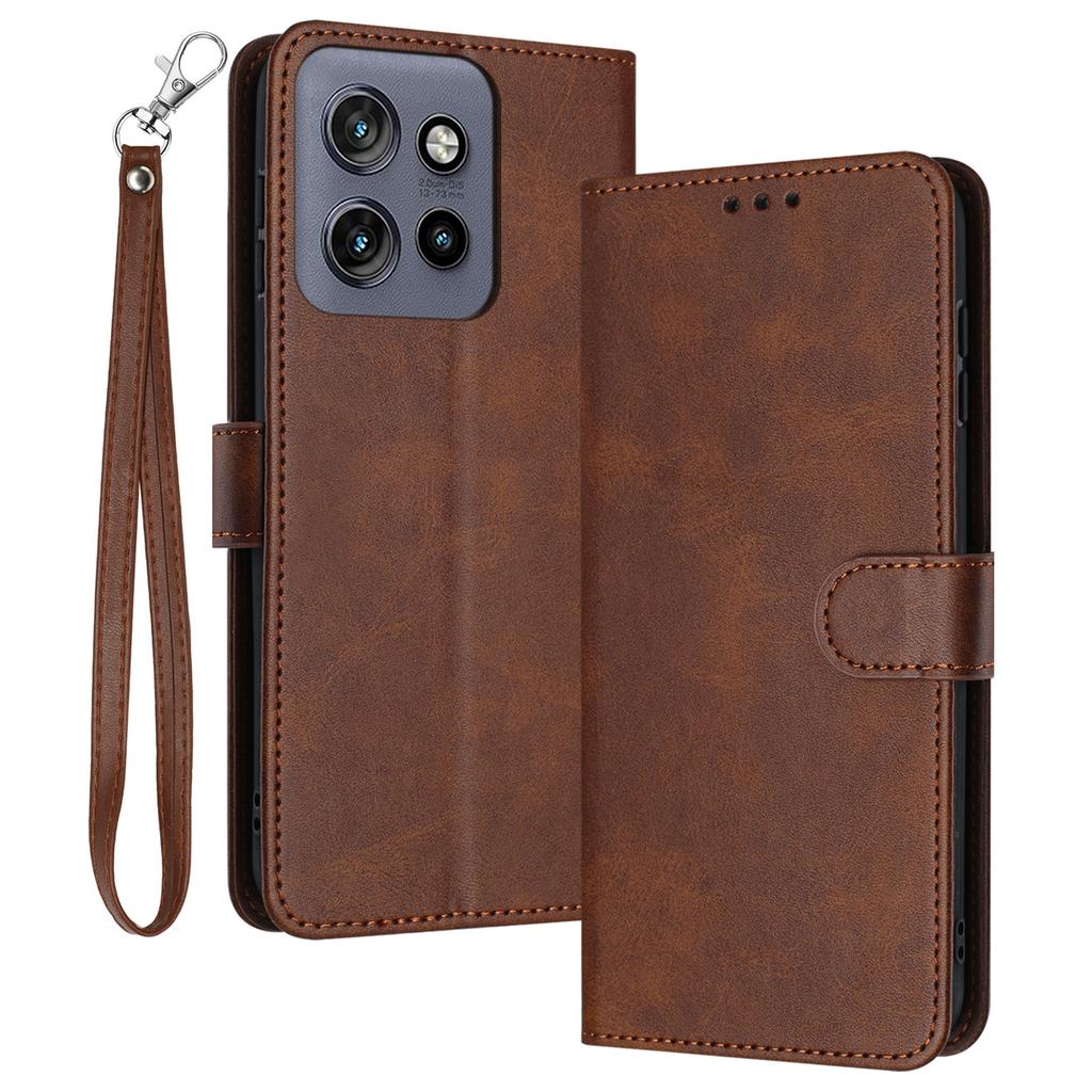 For Motorola Edge 50 Neo 5G/Moto S50 5G/Thinkphone 25 5G Case Flip Stand PU Leather Wallet Phone Cover Calf Texture
