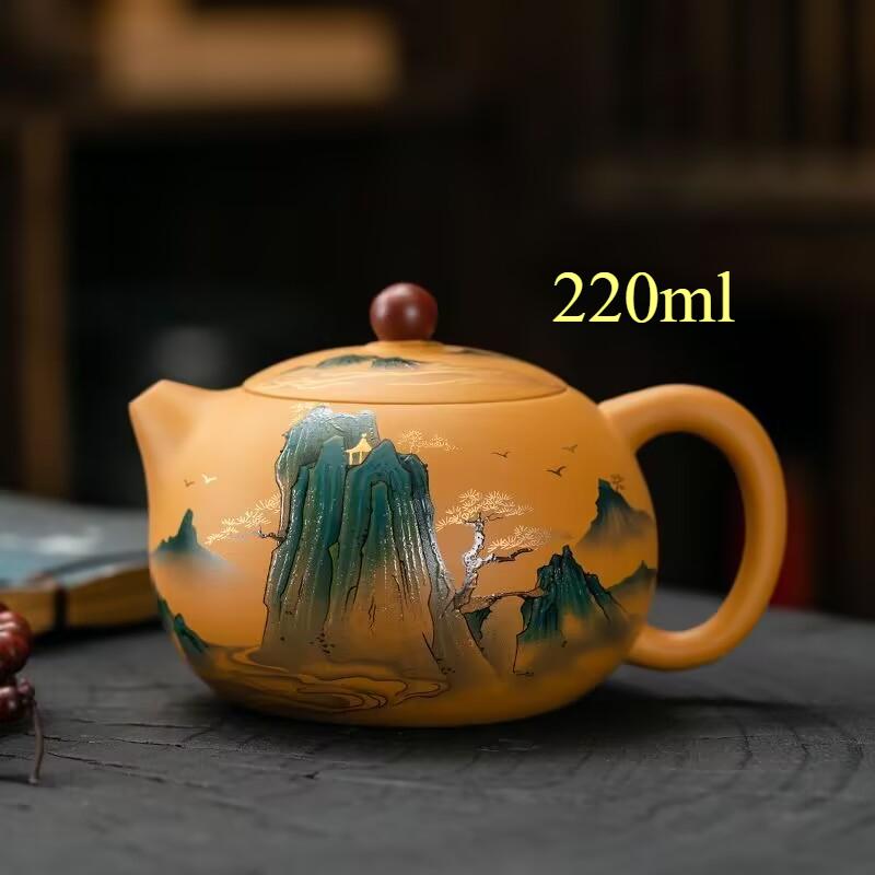 

Высококлассный чайник из исинской фиолетовой глины, знаменитый ручной работы, с фильтром-шариком, чайник Сиши, чайник из сырой руды Дахунпао, чайный набор Цзыша, подарки