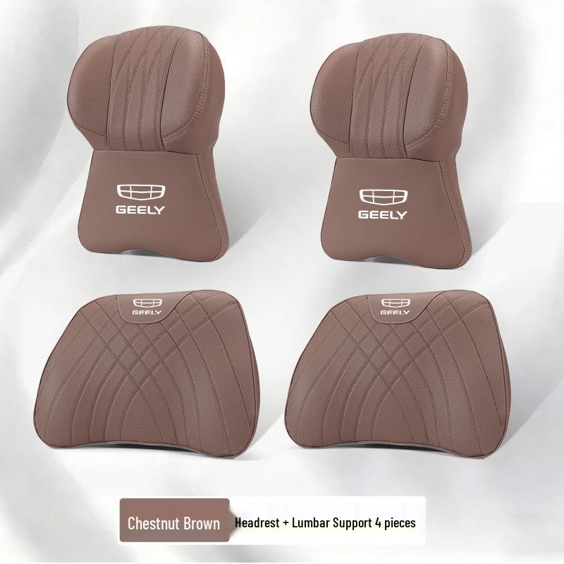 Compatible Geely Xingyue L, Xingrui, Emgrand, Xingyuan, Galaxy Starship 7 Car Headrest Neck Pillow & Lumbar Support