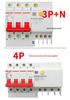 Delixi Type D DZ47SLE 220V 2P Miniature Circuit Breaker with Earth Leakage Protection.