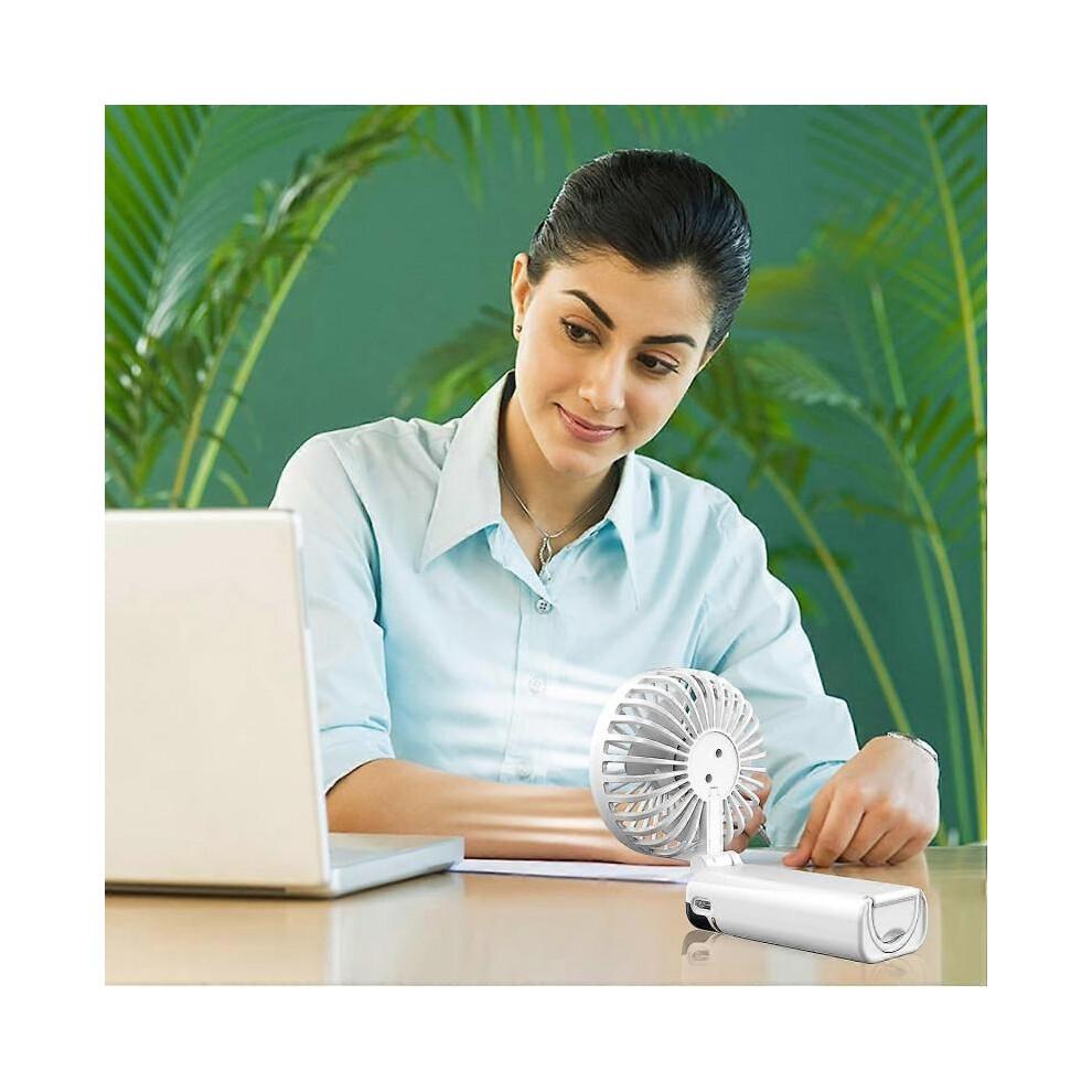Tragbarer Handventilator Mini Persönlicher Handheld-Ventilator, 2600mAh USB Wiederaufladbarer Handventilator