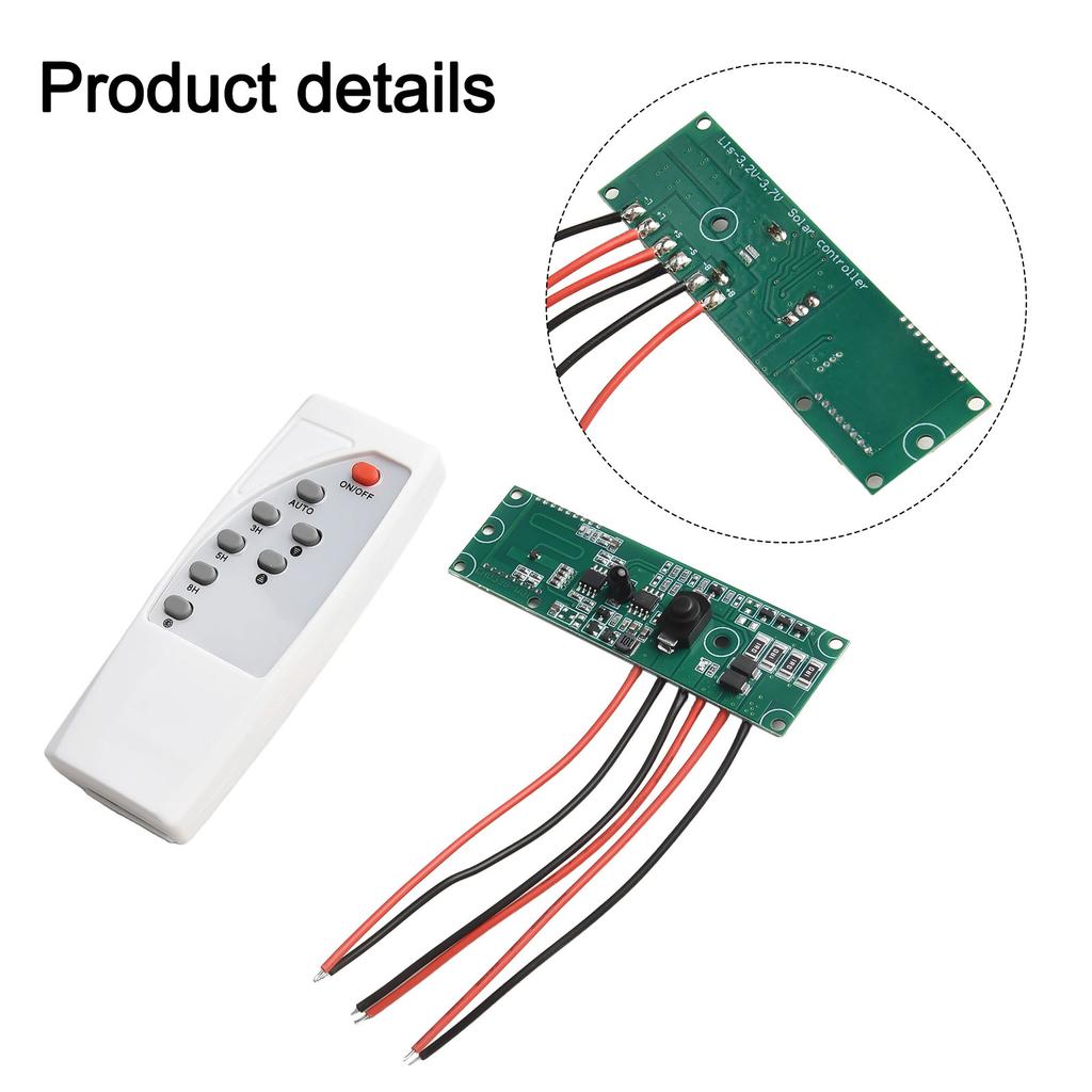 1 Set Wireless Remote Control 3.2V 3.7V Solar Light Circuit Board Has Been Soldered Solar Lamp Control Panel