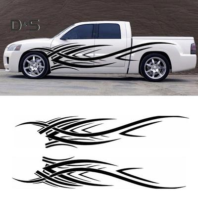 Flame Stripes Auto Car-Vehicle Body 2 Side Decals Sticker