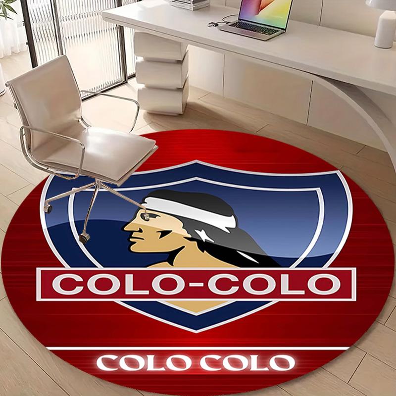 1 pezzo Squadra di Calcio (71) Tappeto Rotondo Stampato per Camera da Letto Soggiorno Decorazione per la Casa Tappeti Tappetino Tappetino Antiscivolo Tappeto per Comodino