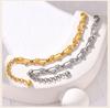 Waterproof Heart Chain Paperclip Link Bracelet For Women, Statement Stainless Steel Adjustable, Non Tarnish Jewelry
