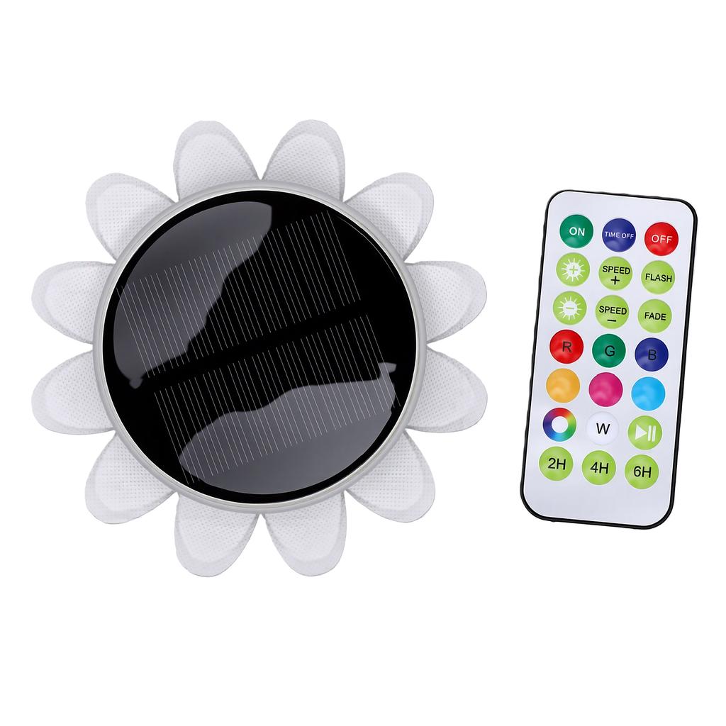 Solar Floating Pool Lights Sunflower Shaped Solar Powered Floating Pond Lights for Spa Bath Garden Decor