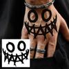 1 Sheet Graffiti Anchor Compass Temporary Tattoos For Adults Hands Necks Ankle, Fake Tattoo Stickers Waterproof Realistic Tatoos