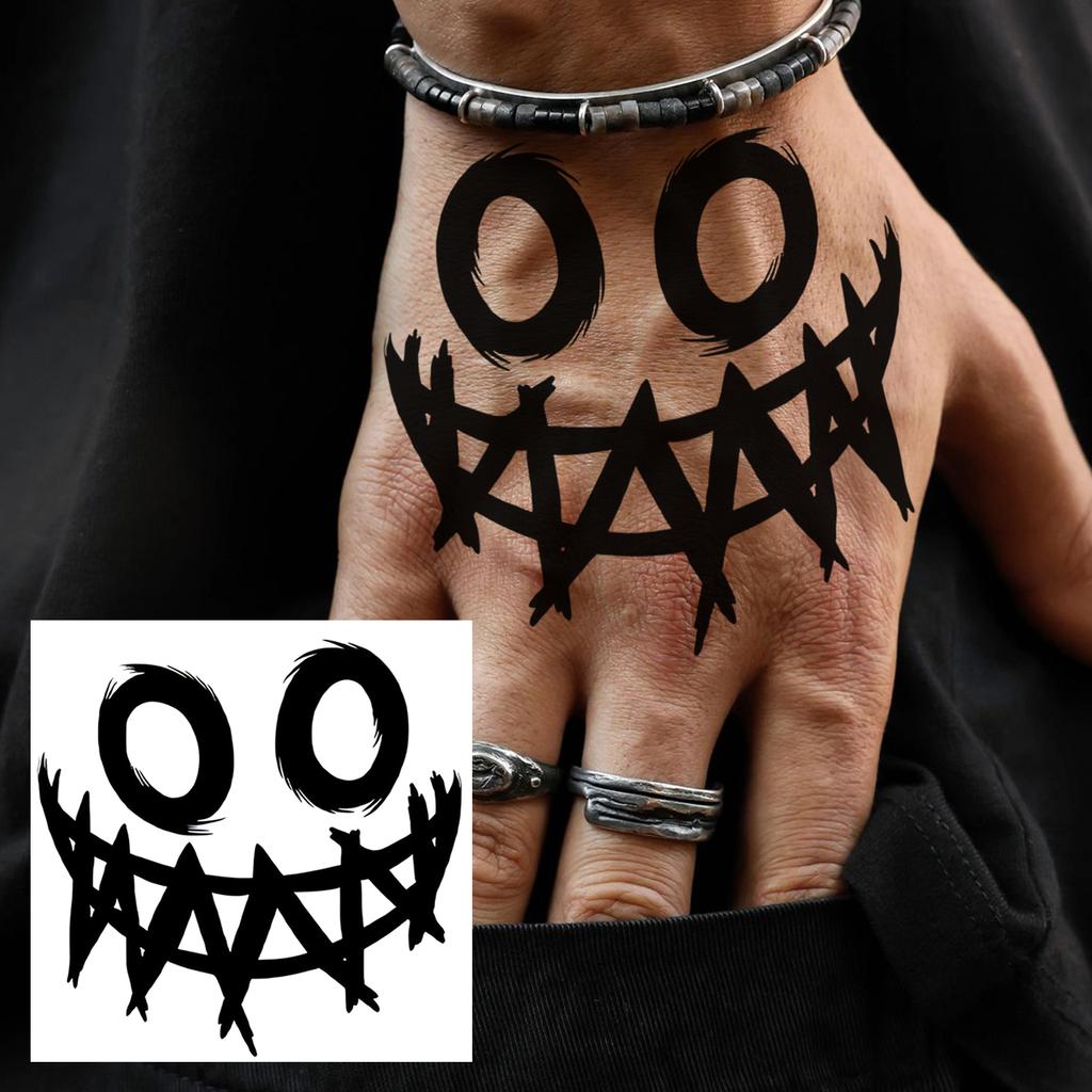 1 Sheet Graffiti Anchor Compass Temporary Tattoos For Adults Hands Necks Ankle, Fake Tattoo Stickers Waterproof Realistic Tatoos