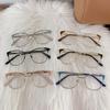 Lightweight Cat Eye Glasses Thin-frame Women Plain Glasses Trendy Anti Blue-lay Eyewear  Outdoor