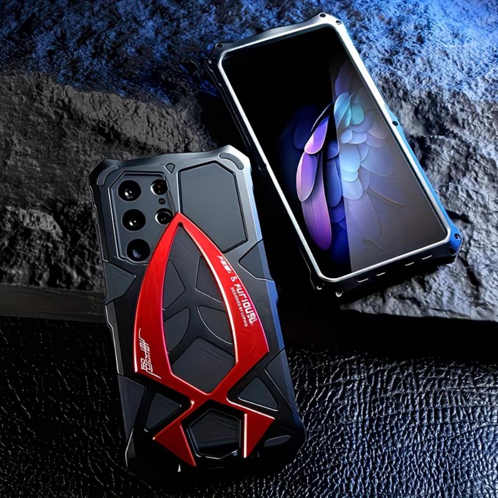 Militärstandard Schwere Panzerung Metall Handyhülle für Samsung Galaxy S26 S25 S24 S23 S22 Ultra Luxus Stoßfest Rückseite Bumper