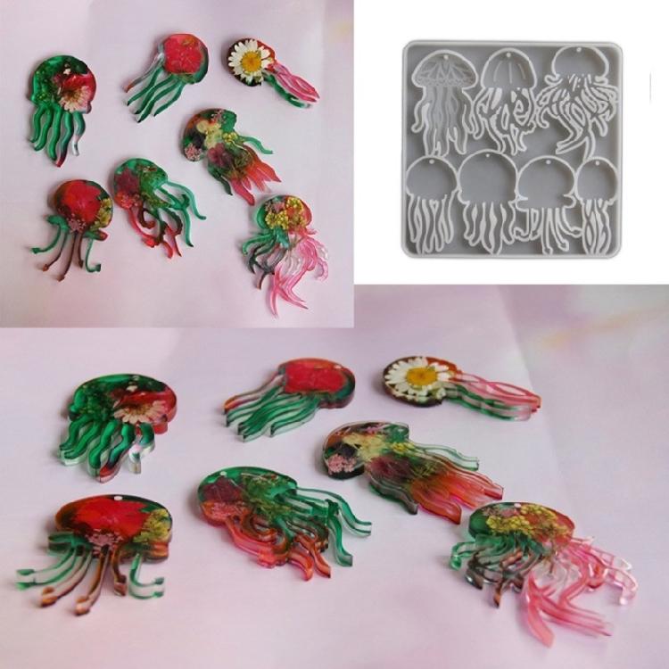 Professional Grade Silicone Jellyfish Pendant Mold For Long Lasting Use In DIY Artisanal Jewelry Production