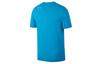 Men's Jordan T-Shirts Men's Blue Crew Neck Moderate Straight Fit