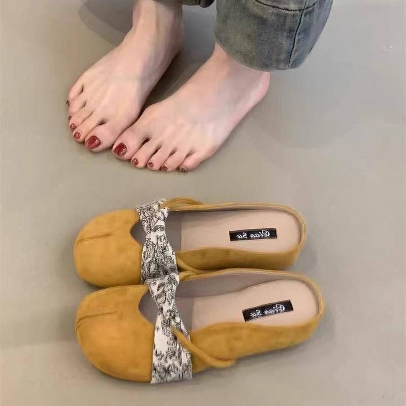 Inner heightening bag head slippers women's summer outer wear new gentle half slippers