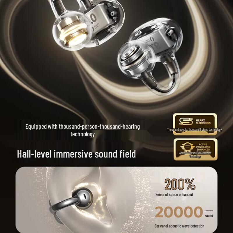 SANAG S8S AI Ear-Clip Open Wireless Bluetooth Headphones