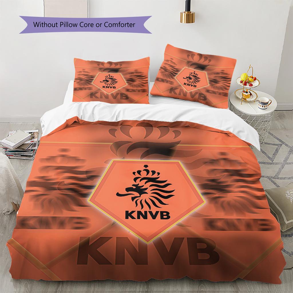 Netherlands Pattern Bedding Quilt Set Home Decoration Gift (1 * duvet cover + 2 * pillowcase without core)