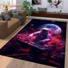 Astronaut Traum Universum Raumfahrer 3D Weltraum Cartoon Teppich für Wohnzimmer Schlafzimmer Dekoration, Rutschfest für Sofa Fußmatte Kinder
