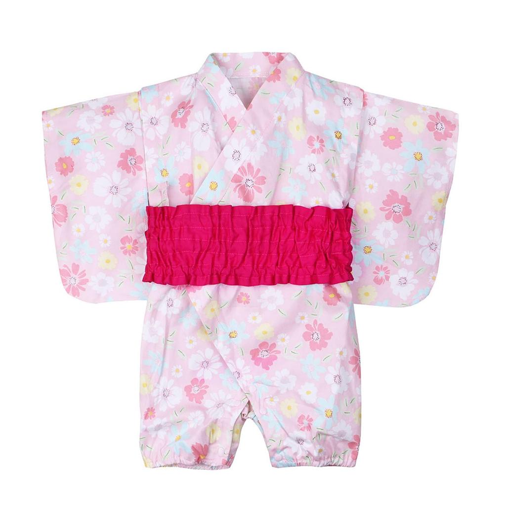 SEIWARAKU Baby Romper Japanese Yukata for Girls and Cute Baby Photo First First Shrine Obon Baby Shower Sizes 90 Size Coverall, Kimono, Jinbei, Boys,