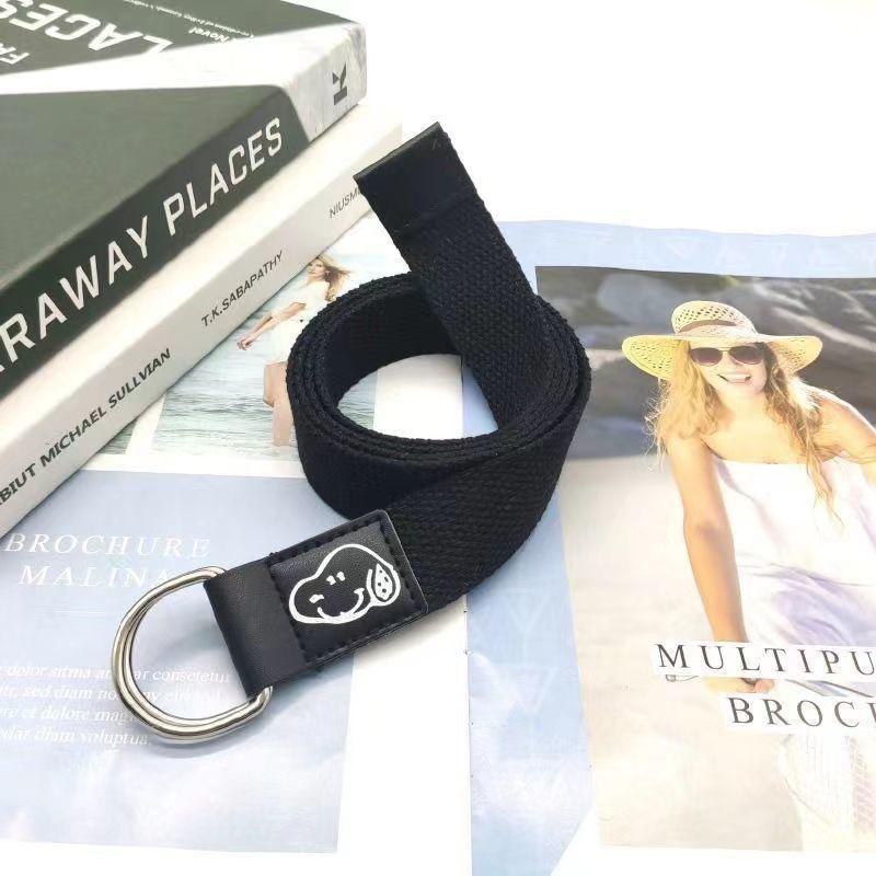 Chic Casual Wide Pants Belt With Double Ring Buckle For Students Perfect For Wear Everyday