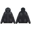 V122 Vale Forever SAND GARDEN ZIP UP HOODIE Vyšívaný Módní Kardigan Mikina