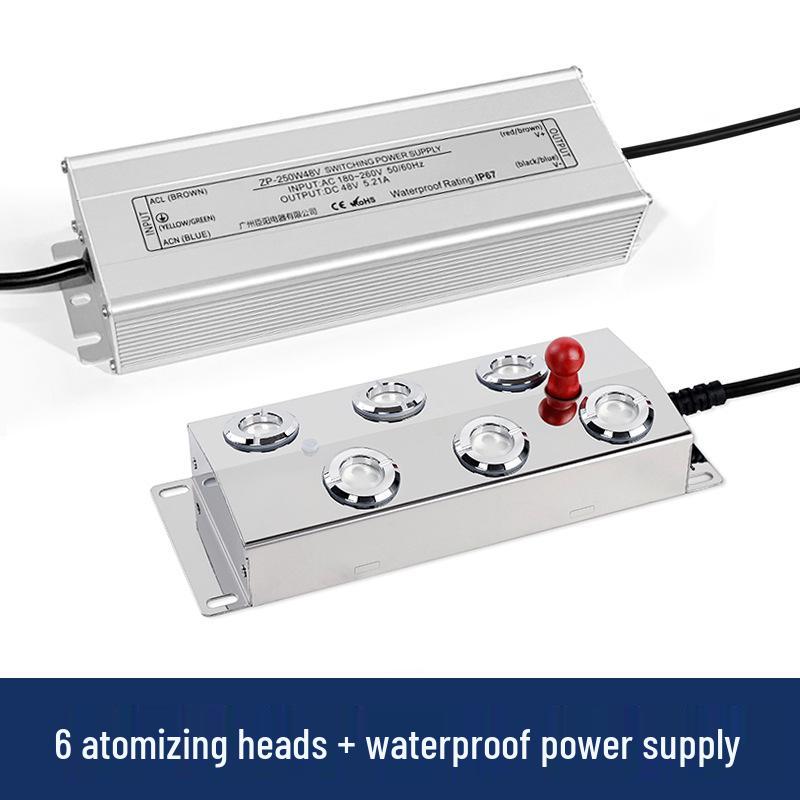 Ultrasonic Ten-Head Atomizer Humidifier: High-Volume Mist Plate for Water Features and Fogging