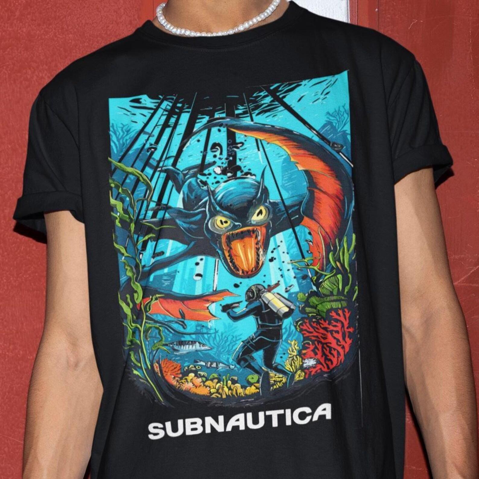 Subnautica Game Shirt - Indie Gamer Tshirt,Subnautica Sweatshirt 3XL