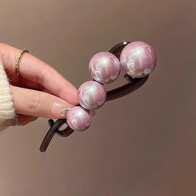 Elegant Large Simulation Pearl Hair Clip Clamp For Women New Vintage Twist Hairpins Hairgrip Barrettes Girls Hair Accessories Headwear