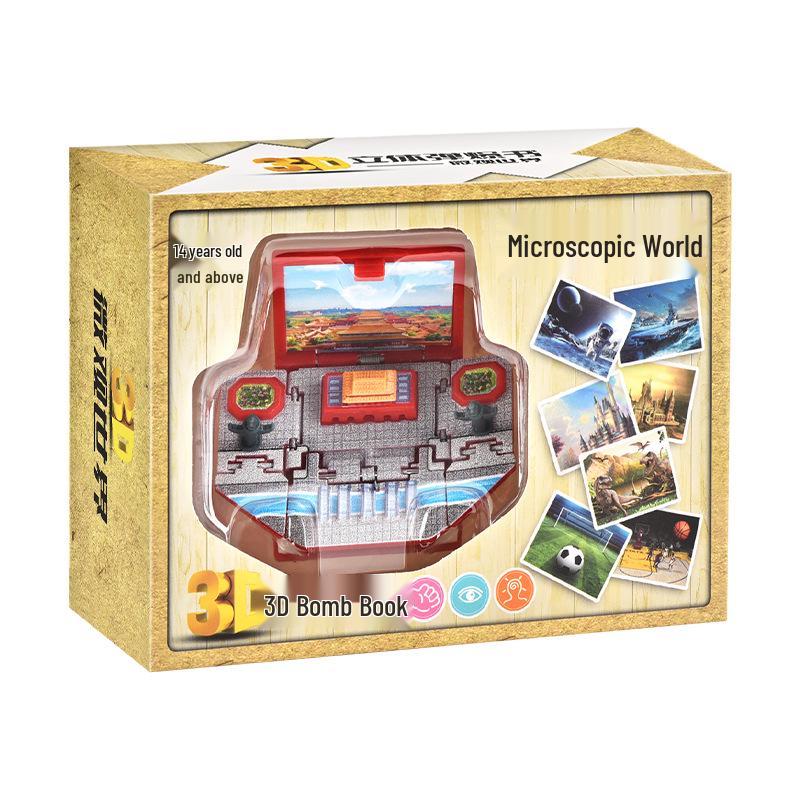 3D Dinosaur & Space Astronaut Pop-Up Keychain Book: Educational, Creative Decompression Toy