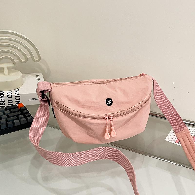 

Bag niche canvas small bag women s new women s bag messenger bag fashion shoulder bag dumpling bag розовый