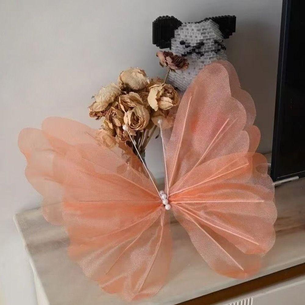 Big Size 3D Butterfly Decoration 50cm Large Artificial Butterfly  Valentines Day