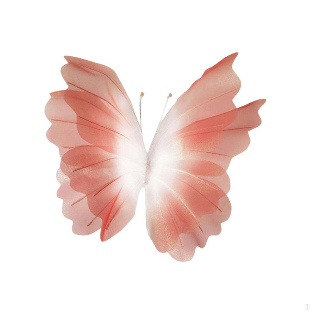 Yarn Artificial Butterfly Decoration 3D Hanging Wall Photo Props for Aisle