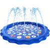 PVC Letter Dolphin Sprinkler Pad for Kids & Pets - Outdoor Water Play Mat