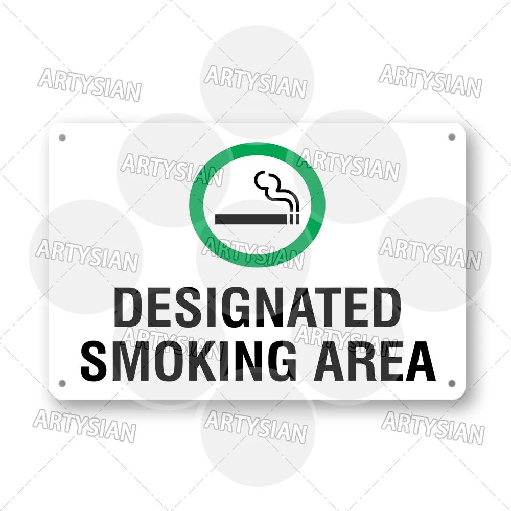 No Smoking Metal Sign Smoke Free Prohibition Warning Sign No Vaping Smokefree Plaque
