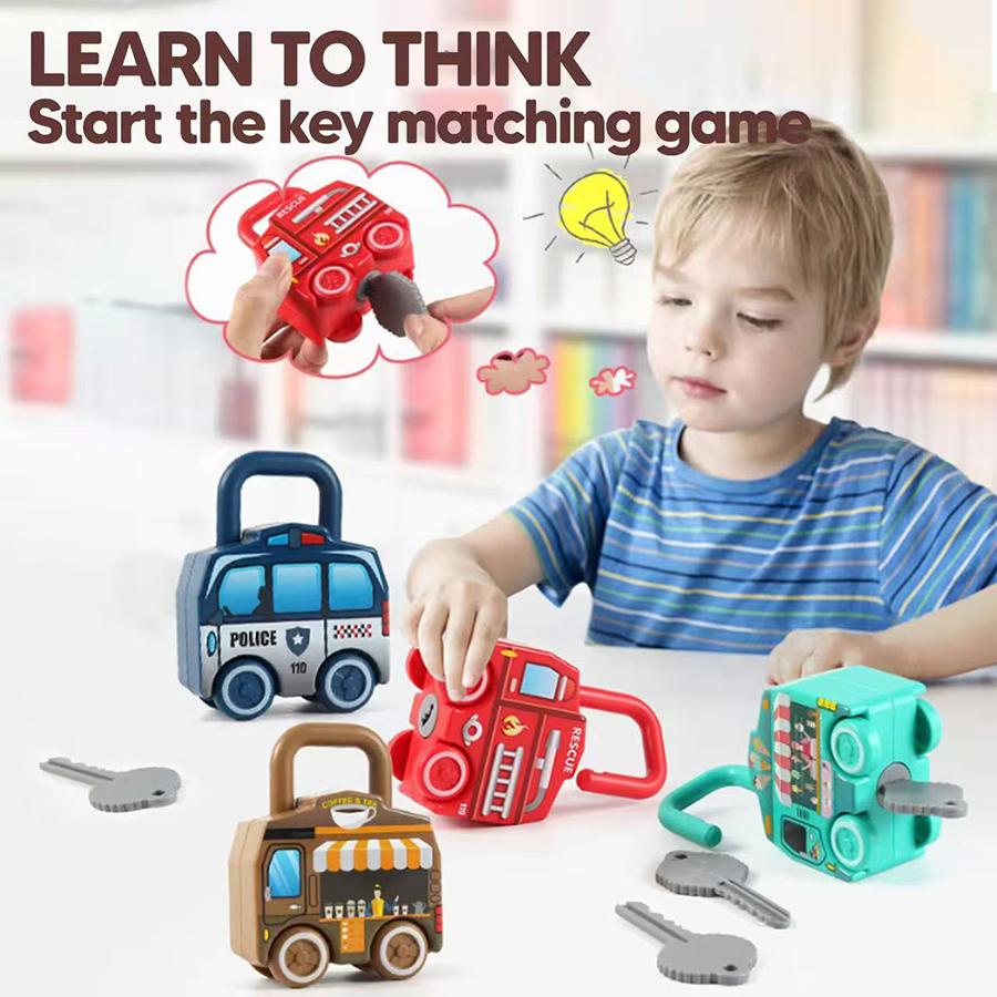 1Pcs- High-Quality Learning High-Quality Lock High-Quality With High-Quality Key High-Quality Car High-Quality Games High-Quality Montessori
