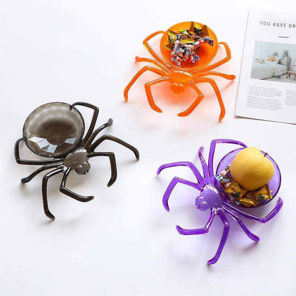 Exquisite Sweets Holder Spider Shape Snack Storage Props Trick or Treat Fruit Bowl  Party