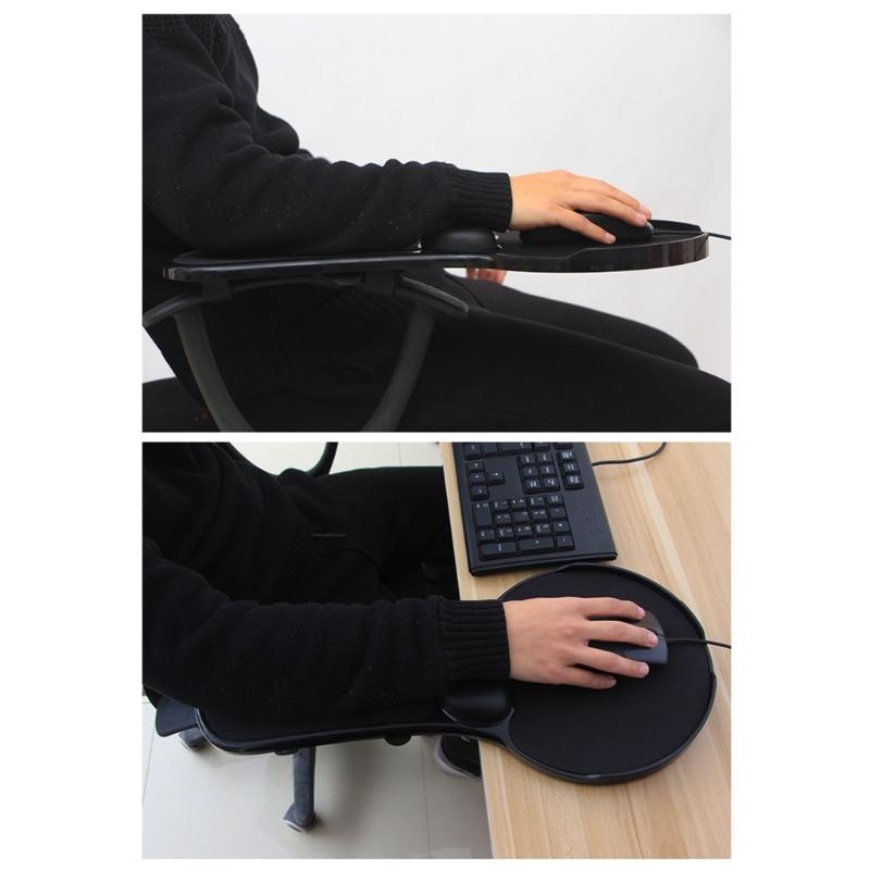 Schreibtischstuhl Armlehne Mauspad Mit Rutschfestem Handgelenkpolster Anti-Fall-Design ABS-Konstruktion Computertischverlängerung Für Homeoffice