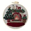 1 Pezzo Pacchetto Materiali Stoffa Ricamo Fatto a Mano Natale DIY