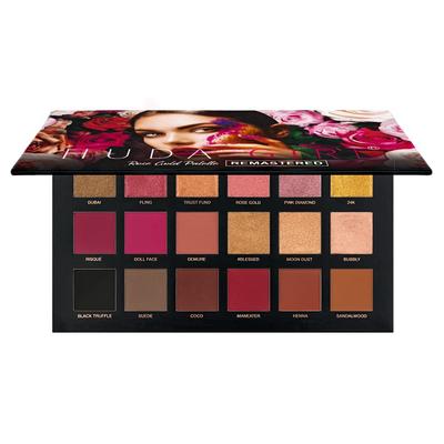 HUDA GIRL Rose Gold Remastered Beauty Paletka očních stínů 18 barev Třpytivé a matné odstíny Oční stíny