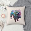 Cute Pomeranian Dog Square Pillowcase Pillow Cover Cushion Throw Pillow for Home Bedroom Car
