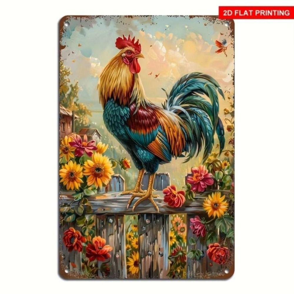 Metal Wall Art Sign Hanging Decor 20x30cm