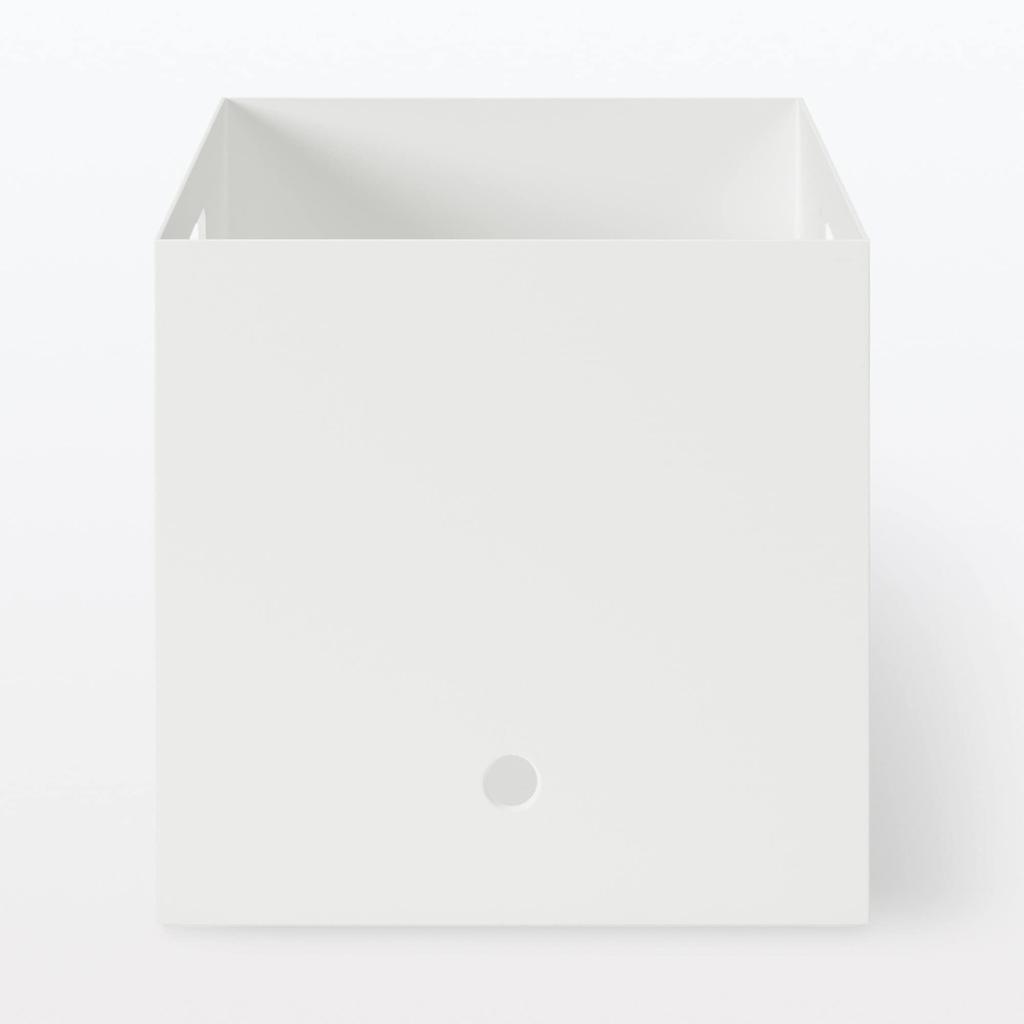 MUJI Polypropylene File Box A4 White 25cm W x 32cm D x 24cm 44902875 Standard, Size, Gray, Approx. H,