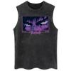 Anime Vest Printed Washed Retro Sports Fitness Casual Shortsleeved Loose Large Size Summer