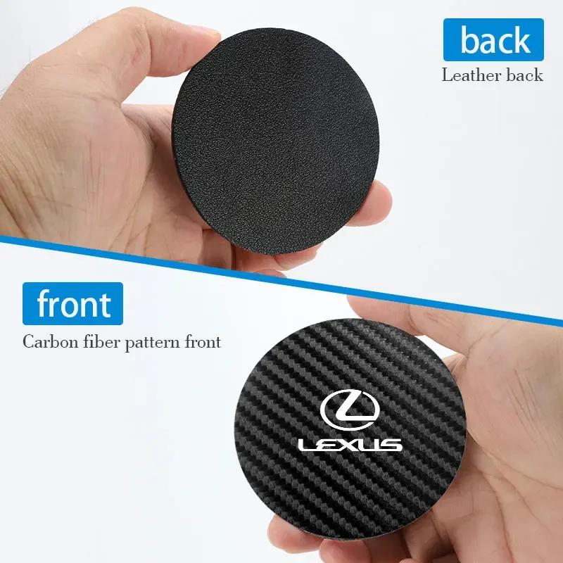2pcs Car Cup Holder Anti Slip Insert Coaster Pads Accessories For Lexus GX470 LS400 LX470 LX570 RC350 UX250h ES350 RX450h EC4